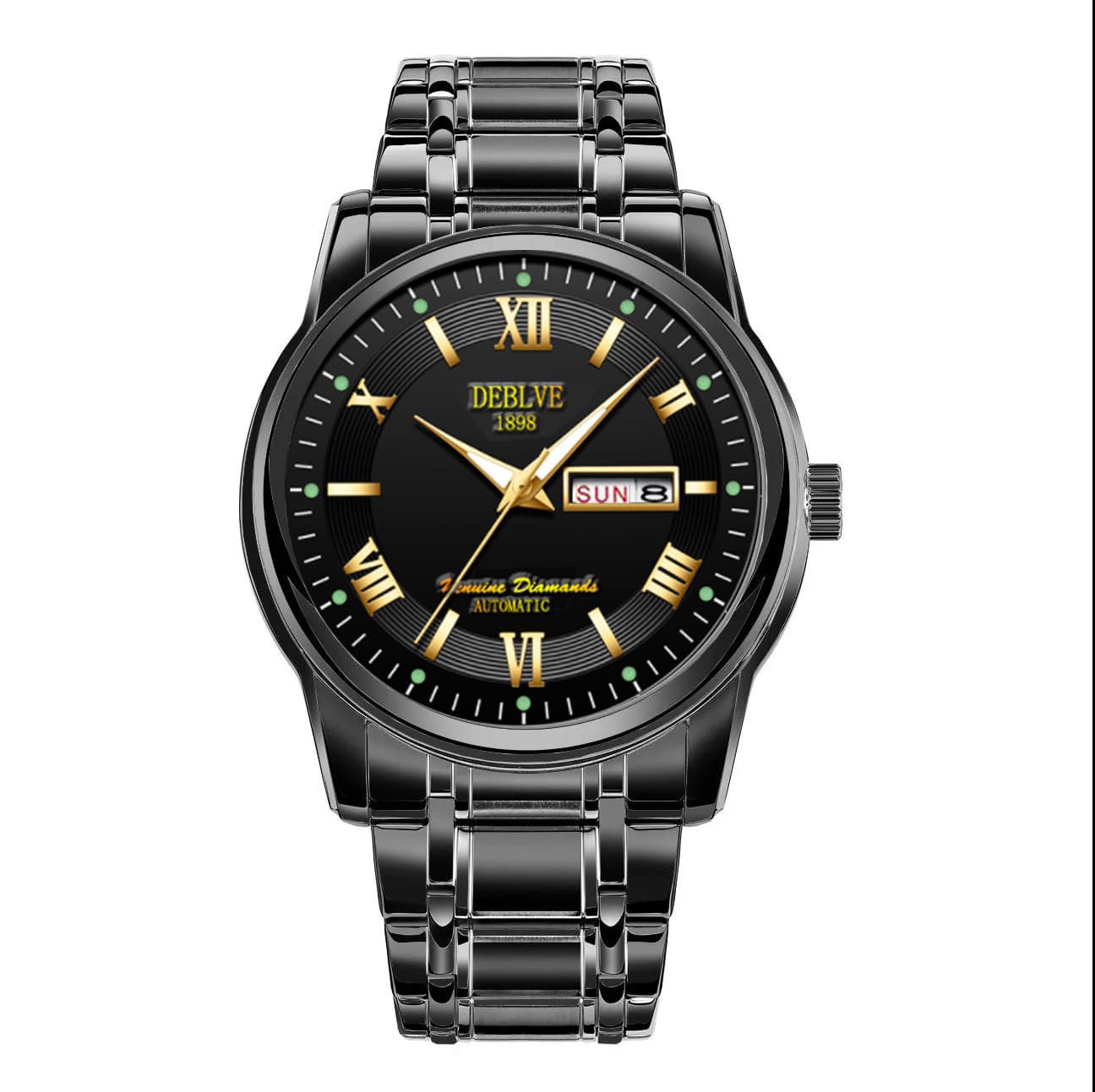 Waterproof swiss watch, calendar, mechanical quartz watches, Switzerland, fully automatic, Korean style, simple and elegant design