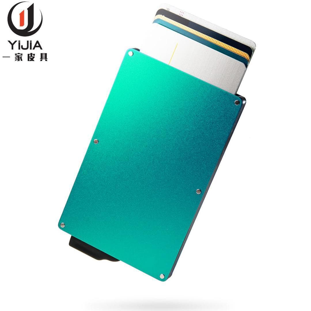 (Cross-border trading), automatic card holder, metallic color, aluminum alloy