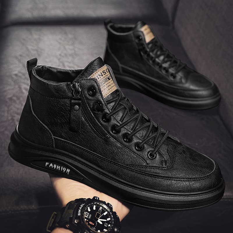 Martens, black boots English style for leisure