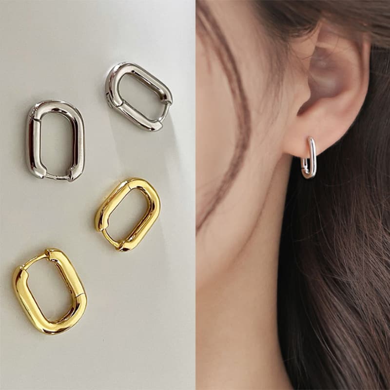 Small design fashionable universal retro earrings, french style, simple and elegant design