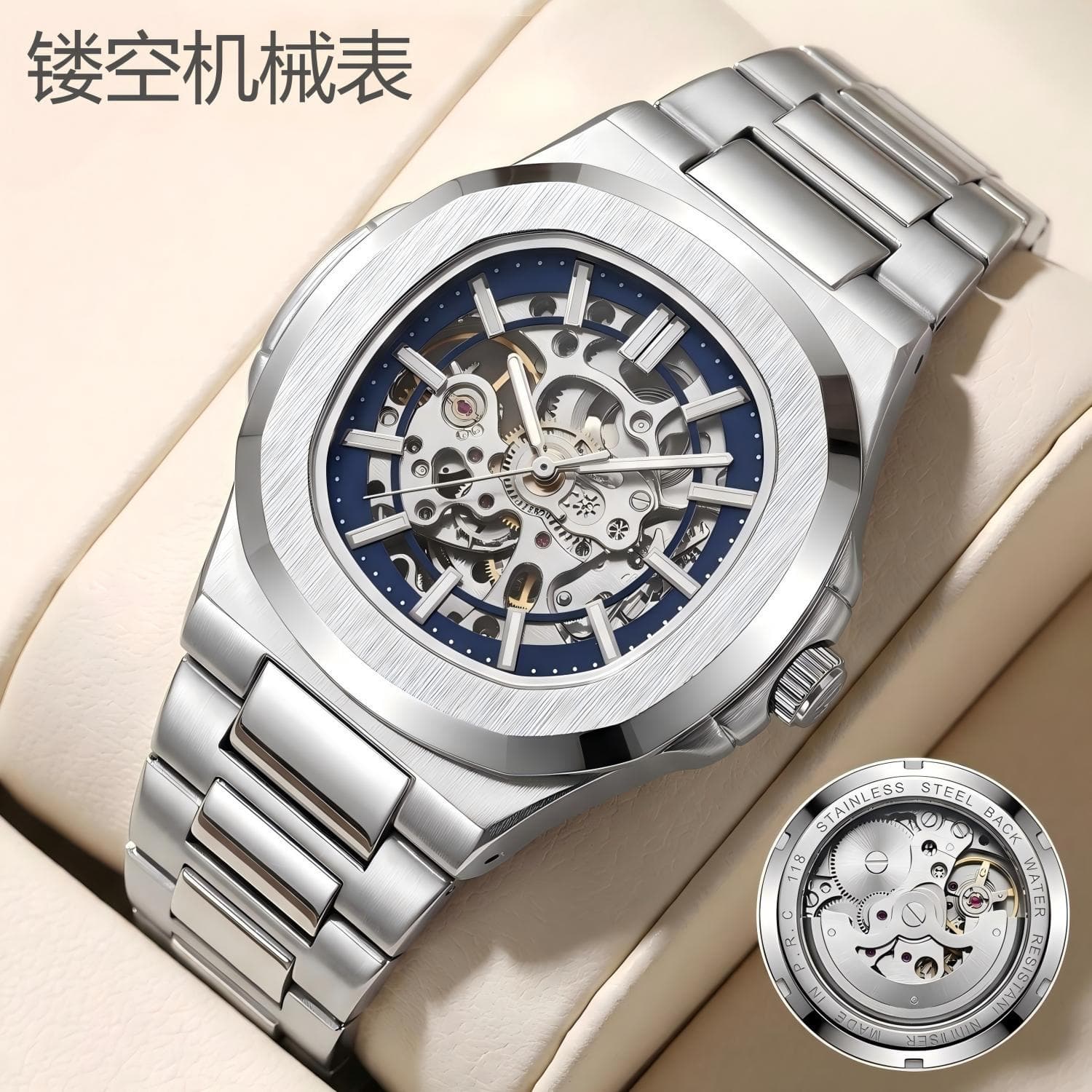 (Cross-border trading), double-sided swiss watch, mechanical waterproof mechanical watch, men's men's watch, fully automatic