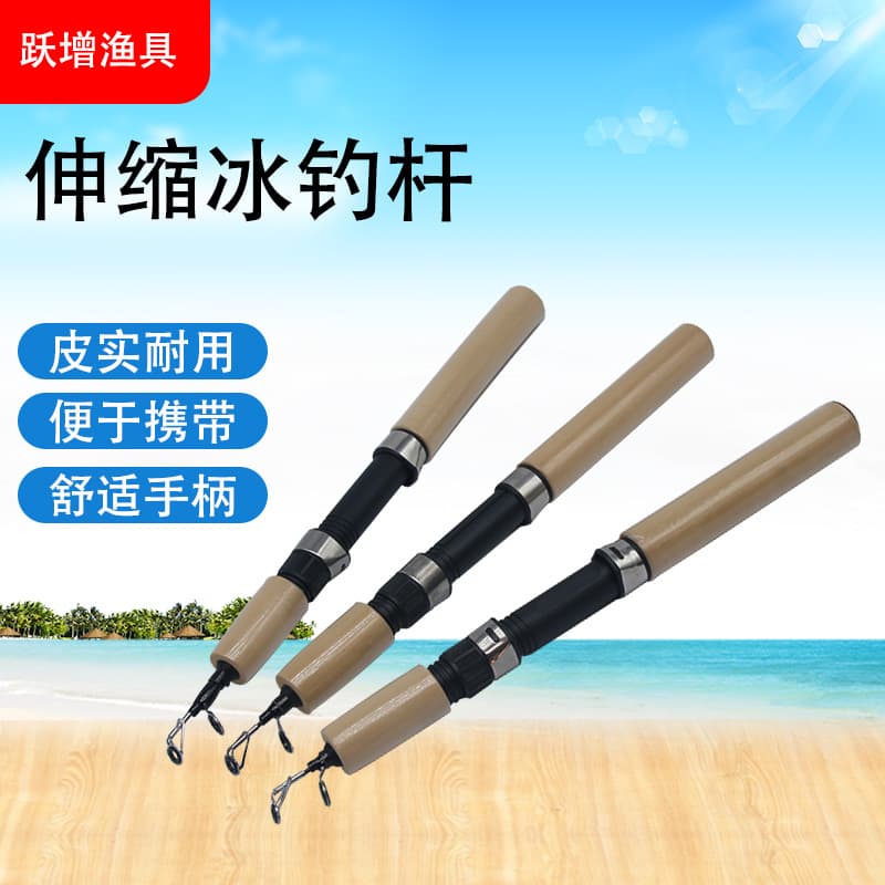 Ice fishing rod sub -rod portable mini sea fishing rod winter fishing supplies portable valve stalk fishing rod winter fishing rod