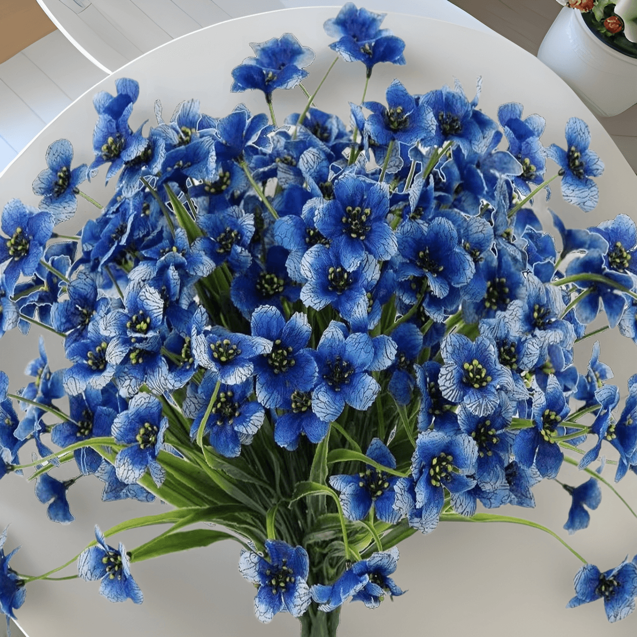 Amazon Simulation Flower Outdoor Spring Grass Flower Plastic Fake Spring Cao Flower Artificial Green Garden Decoration