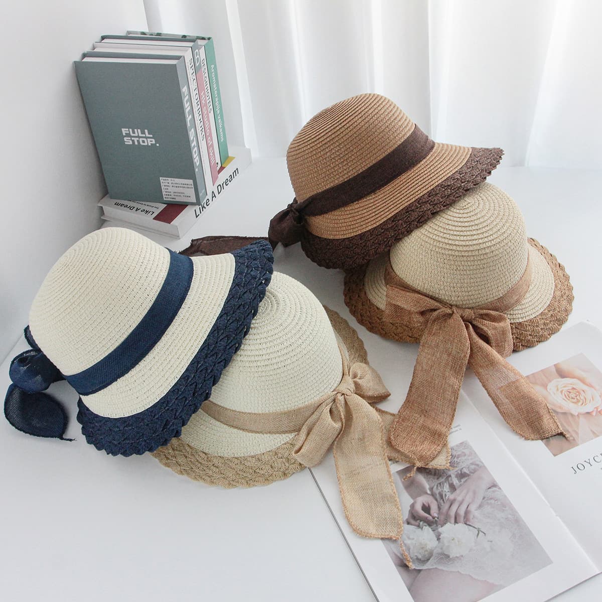 Fashionable beach universal foldable sun hat, simple and elegant design, sun protection