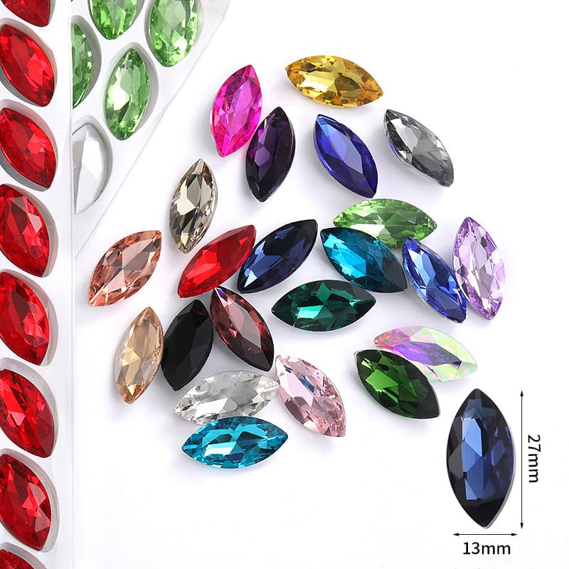 Horse Eye Diamond Diamond Glass Diamond Diamond Diamond DIY DIY Mobile Phone Shell Perfume Block Diamond Material Speed Bottom Diamond Diamond Diamond Diamond