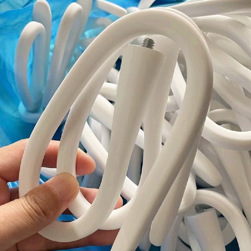White silicone tubing, CCTV camera, ecological radio baby monitor, tripod