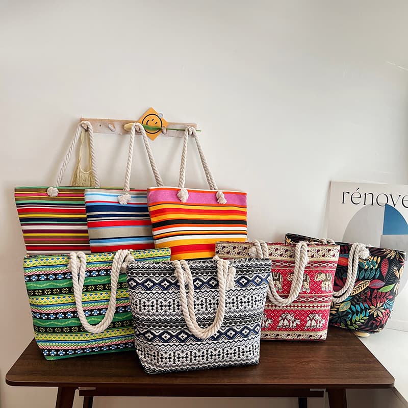 Beach ethnic fashionable bag strap one shoulder, ethnic style, simple and elegant design, one-shoulder