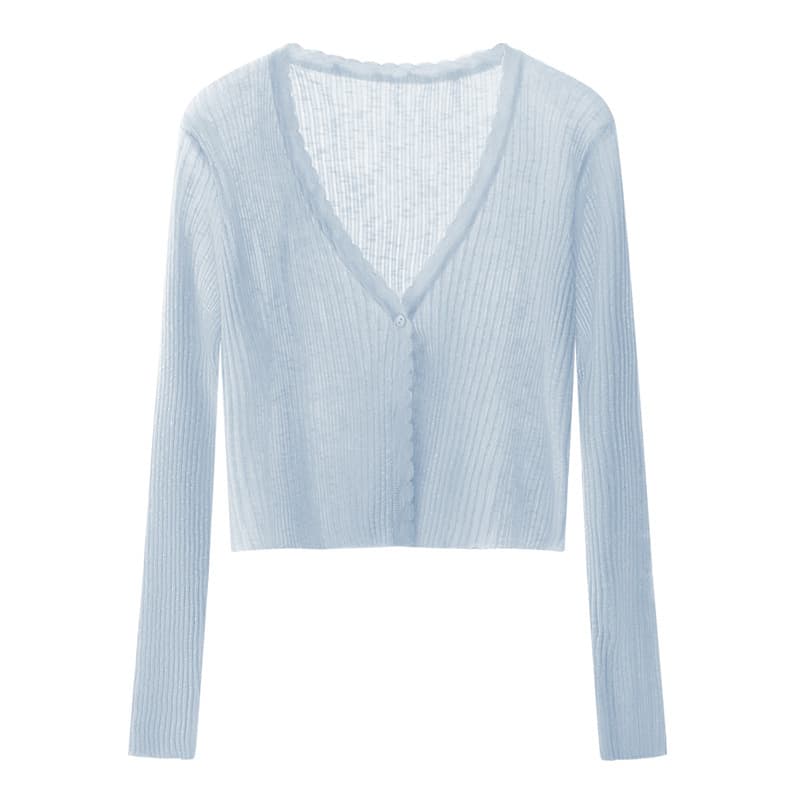 Summer thin knitted sweater, short cardigan, slip dress, jacket, cloak