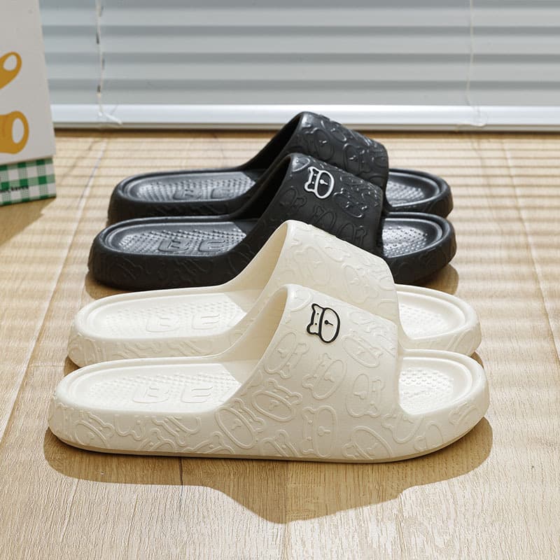 Cartoon summer non-slip slippers for bath, for beloved