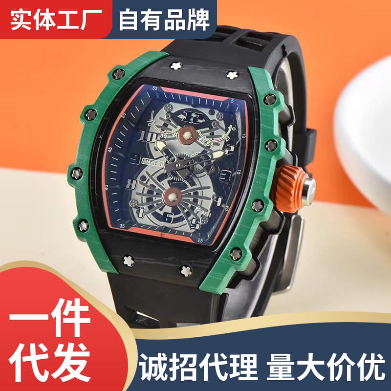 Fashionable quartz watches, mechanical silicone swiss watch, fully automatic