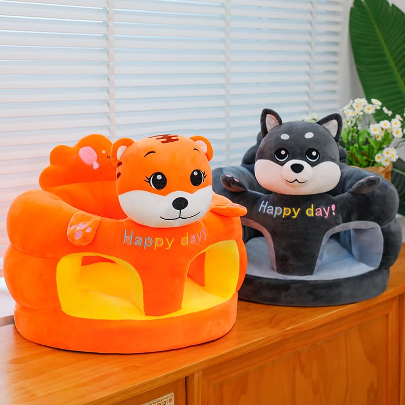 Children's cartoon sofa, plush hairpins, sponge chair for baby, new collection, fall protection