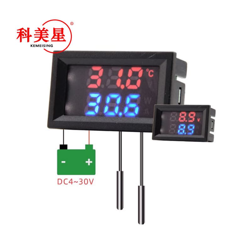 DC dual display dual temperature+ single voltage alternately display measurement measurement 4 ~ 30V direct power supply directly power supply