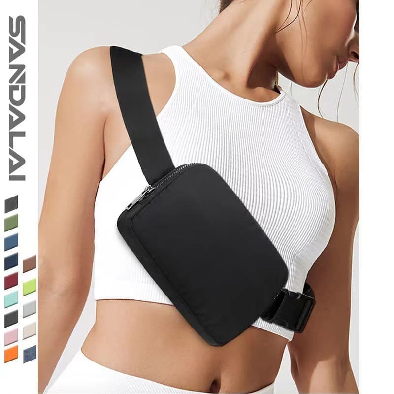 Fashionable universal handheld belt bag for gym, sports chest bag, mobile phone for men and women, for running