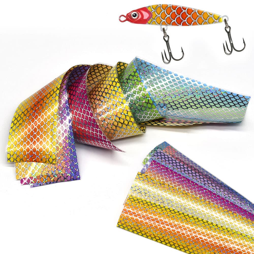 Fishing Lure DIY Material - 4x20cm Artificial Fish Scale Film