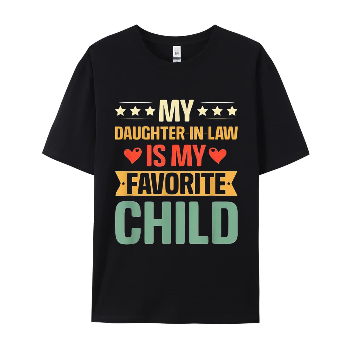 Amazon men's short-sleeved my son in-law is my favorite child European and American large-size T-shirt