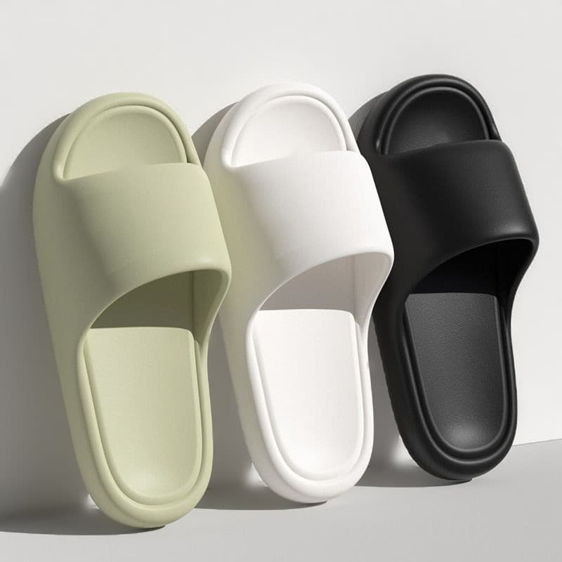 Ultra-soft men's slippers for men and women, home indoor non-slip women's slippers for bathroom
