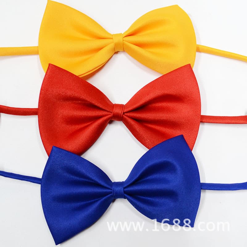 Children's bow tie, accessory lapel pin, polyester, (Physicals)