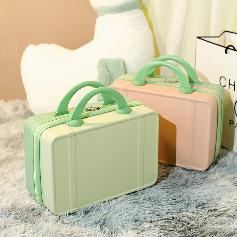 Handheld suitcase, small storage box for traveling, organizer bag, custom-made, 14 inch