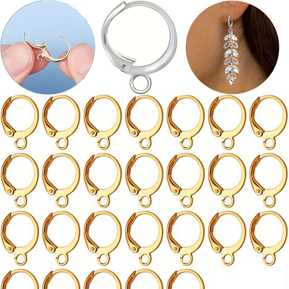 Korean small earrings, accessories, DIY, France