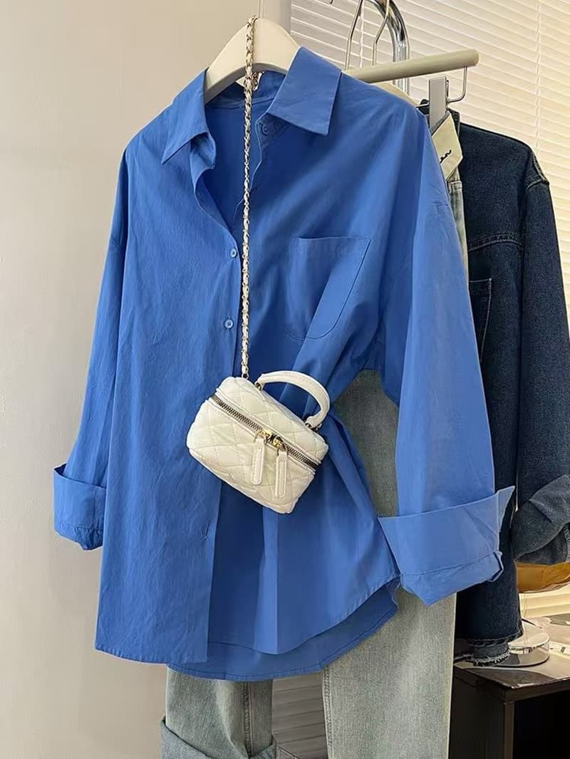 (Cross-border trading), summer shirt, loose fit, sun protection, polo collar