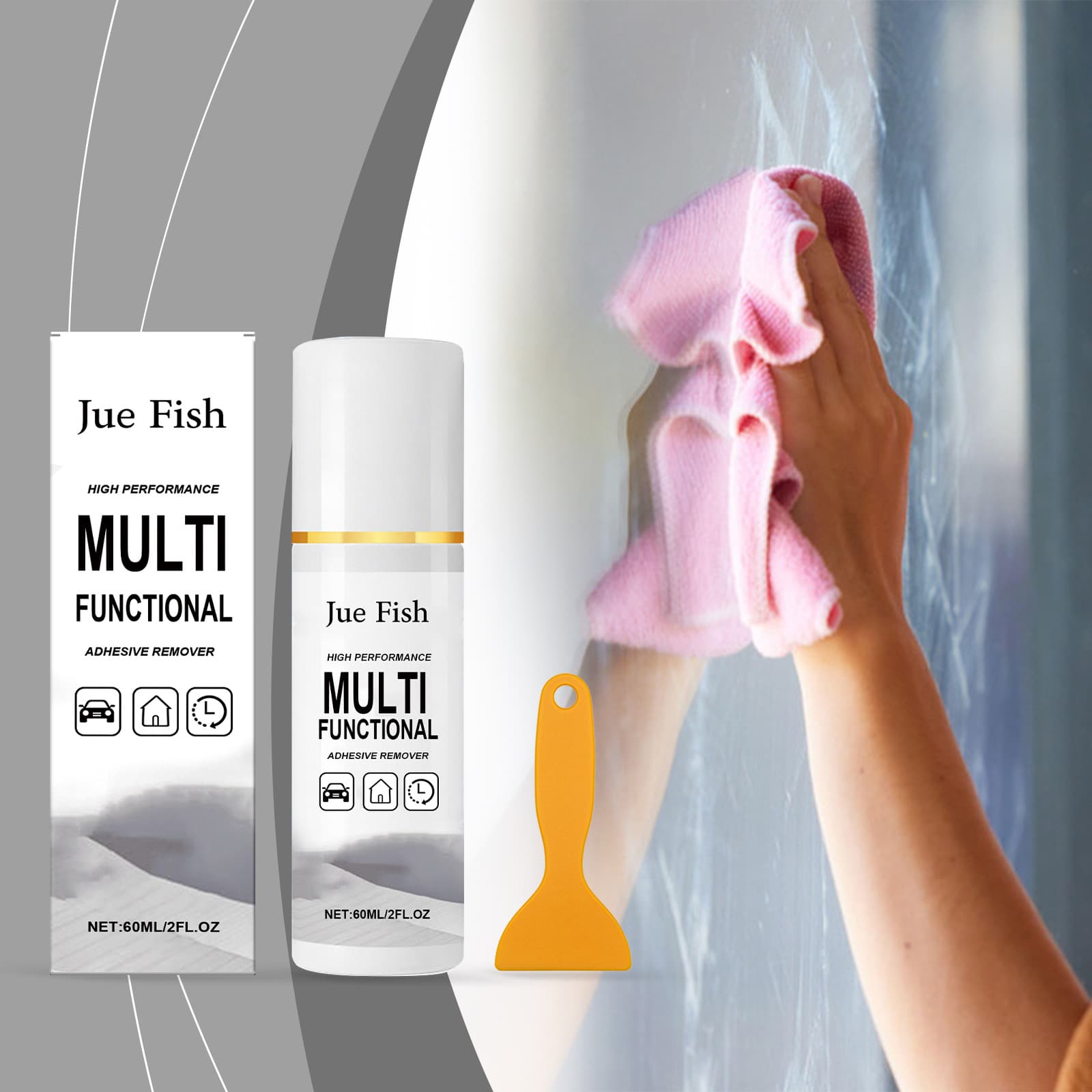 JUE FISH Multifunctional universal soft effective cleaner reusable for auto