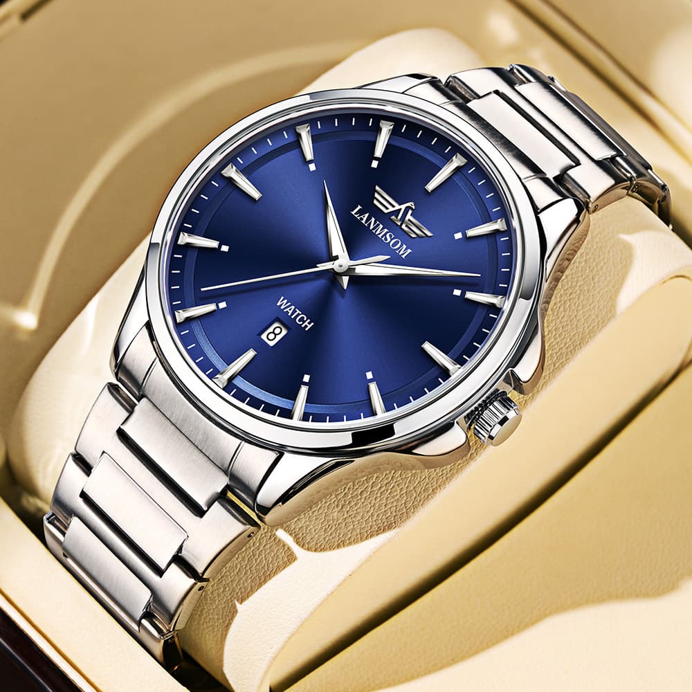 Waterproof fashionable trend calendar, quartz watches, men's watch, fully automatic