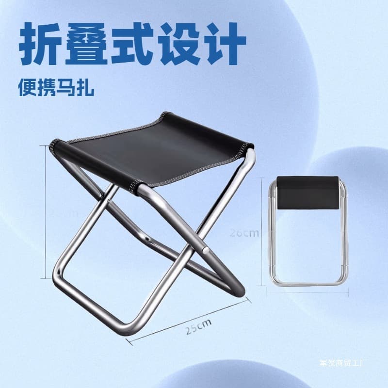 Wholesale sturdy travel outdoor camping portable chair bench folding combat preparation queue fishing stool small stool