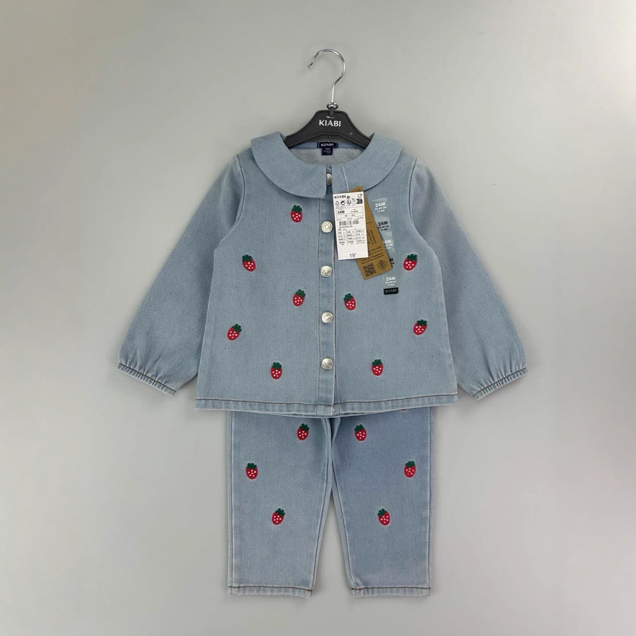 Babyclothes kiabi girl jacket 2pcs sets baby girl jacket 2pcs sets