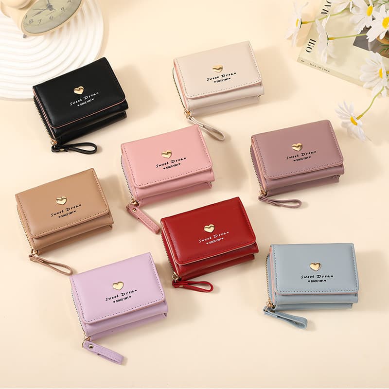 (Cross-border trading), short fashionable wallet, cute lipstick, Korean style