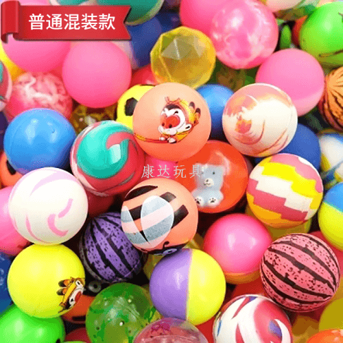 32mm Bouncy Ball Pack - 100pc Assorted Rubber Jump Balls